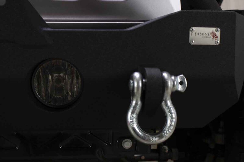 Jeep Wrangler JL Front Bumper - Fishbone Offroad - Mako Front - Black textured powder coat - `18-`27